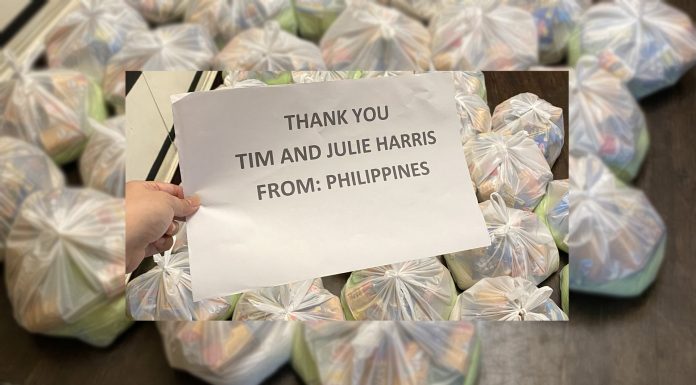 Tim and Julie Harris Sending Food Aid to Philippines