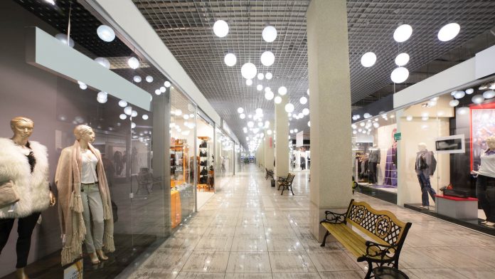 empty shopping malls