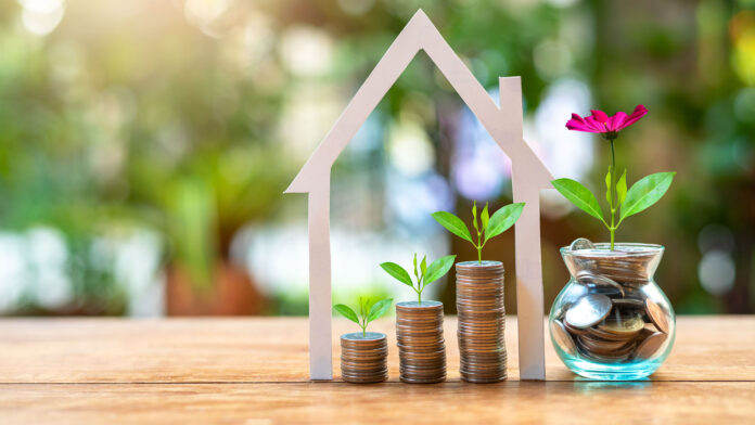 Money,Coin,Savings,Growth,To,Profit,Interest,Set,With,House