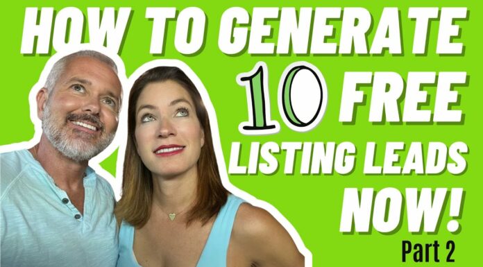 Real Estate Coaching | How To Generate 10 FREE Listing Leads Now! (Part 2)