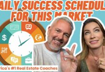Real Estate Agents Daily Success Schedule For THIS Market
